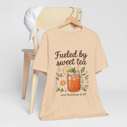 Sweet Tea Inspired Unisex Tee | Perfect for Summer Gatherings, Gifts for Tea Lovers, Relaxed Style, Casual Wear, Bible Verse Shirt
