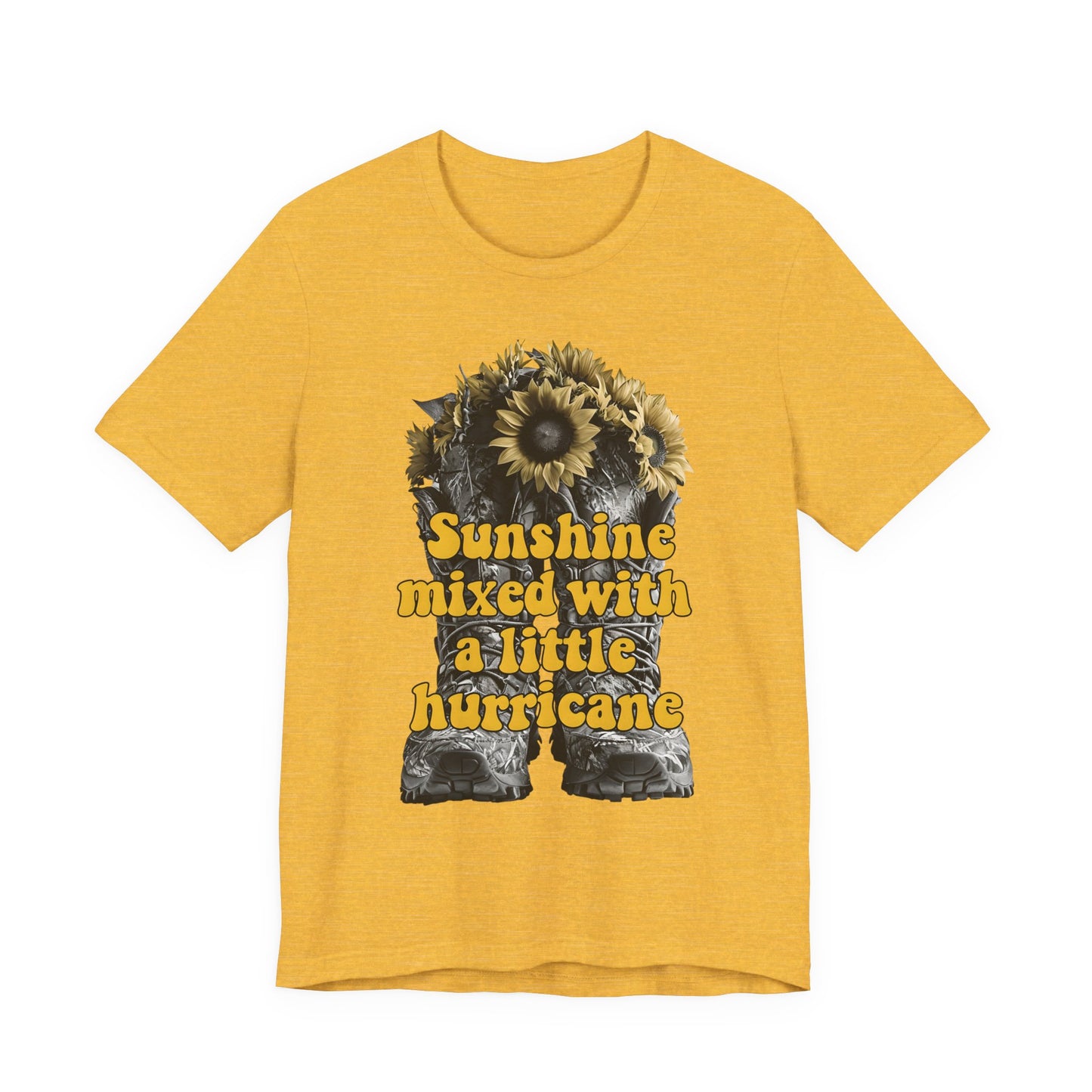 Sunshine Hurricane Tee | Short Sleeve Unisex Shirt, Inspirational T-Shirt, Gift for Her, Summer Fashion, Cute Graphic Tee