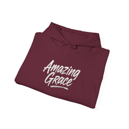 Amazing Grace Hoodie, Inspirational Sweatshirt, Faith-Based Apparel, Cozy Gift for Her, Unisex Spiritual Hoodie