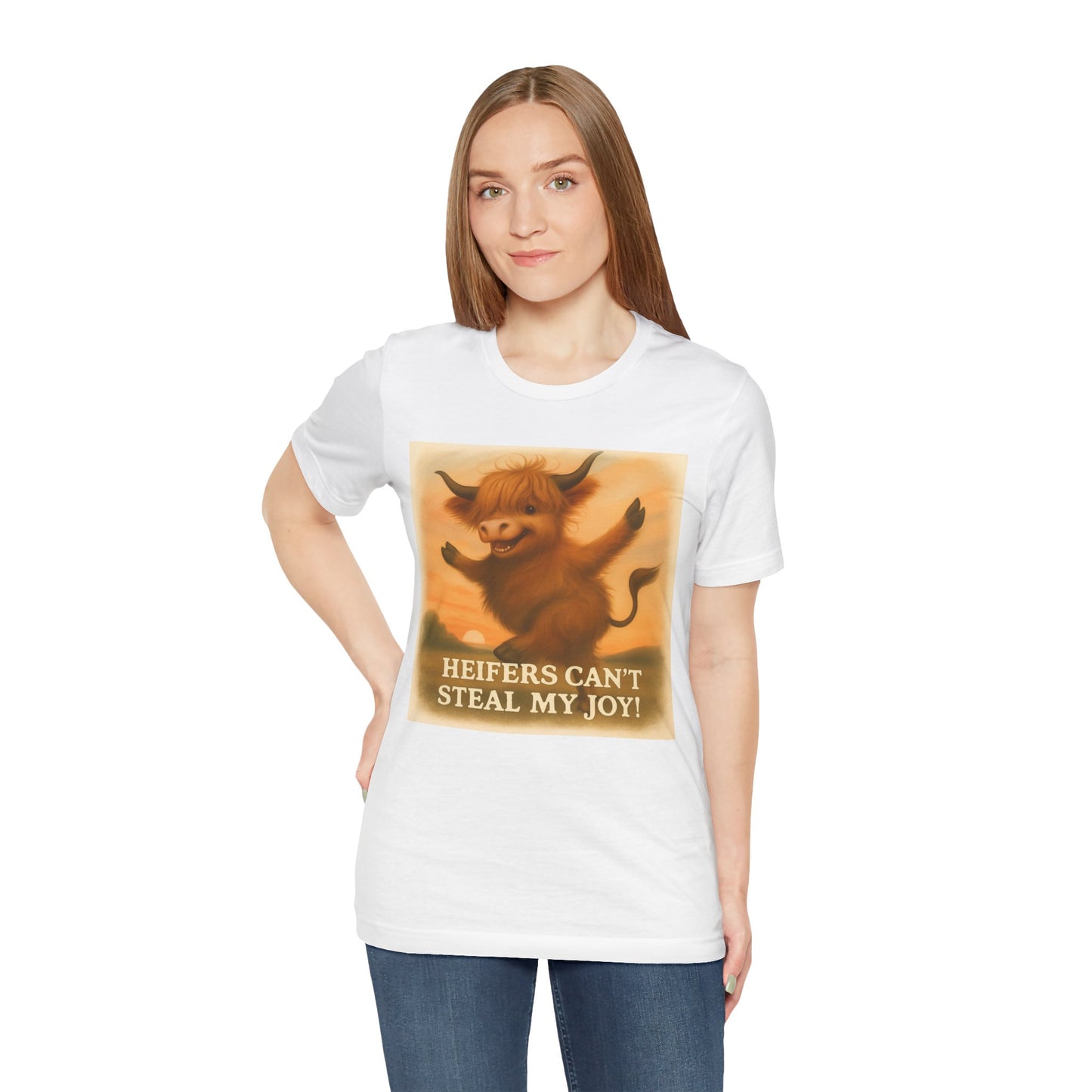 Joyful Heifer Unisex Tee - Perfect for Cow Lovers, Farm Life, Everyday Wear, Gifts, and Celebrations!