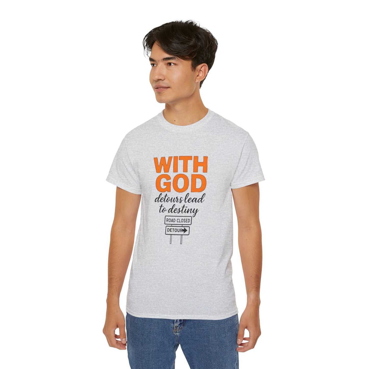 Inspirational Faith Tee, Comfortable Cotton Shirt for Daily Wear, Perfect for Gifts, Spiritual Inspiration, Church Events, Casual Outings
