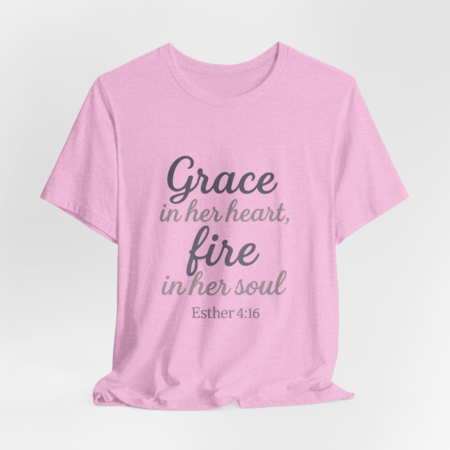 Grace in Her Heart Fire in Her Soul Tee | Inspirational Unisex Jersey Shirt for Women, Motivational Gift, Christian Apparel, [...]