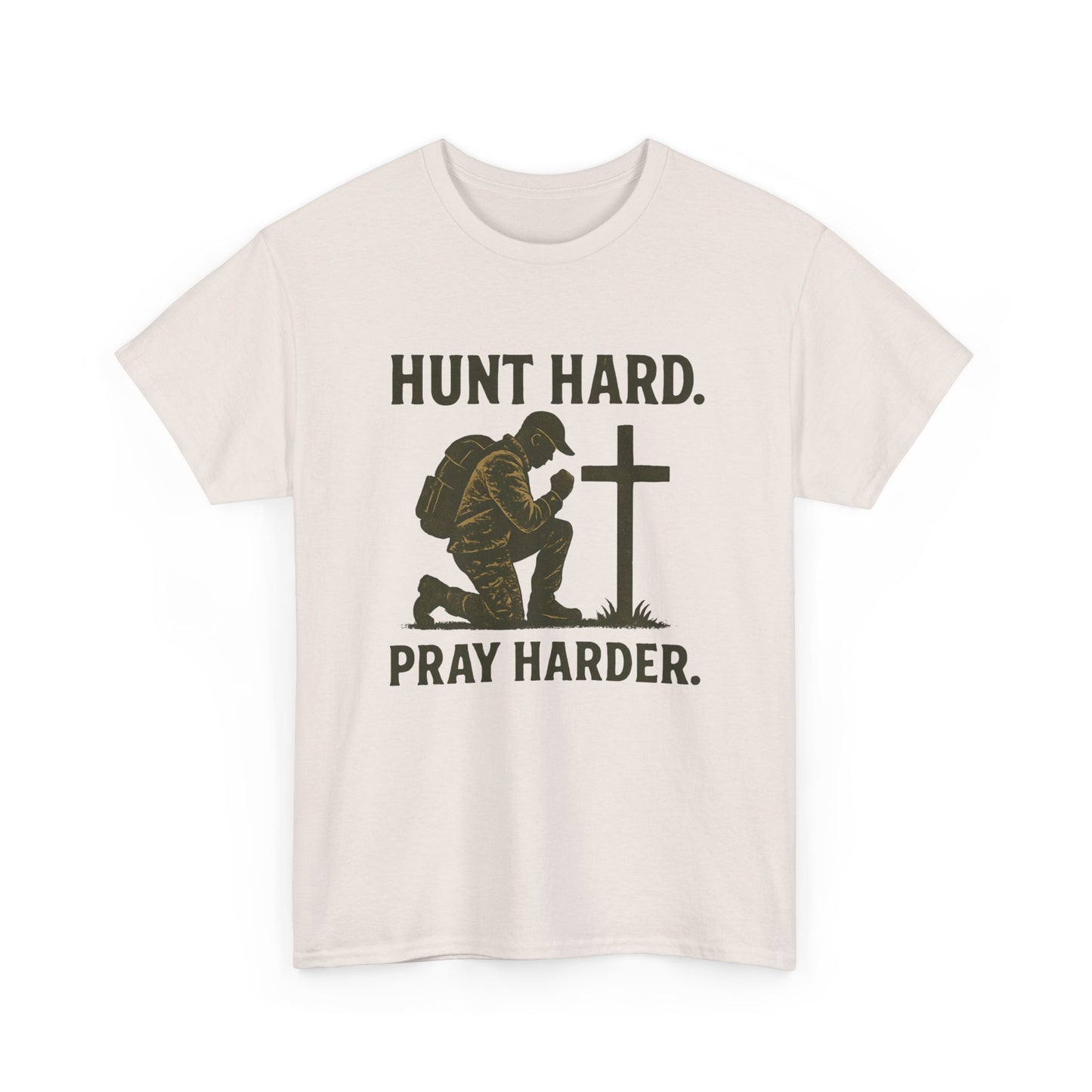 Hunting Inspirational Tee, Unisex Heavy Cotton Shirt, Gift for Hunters, Outdoor Apparel, Motivational T-Shirt