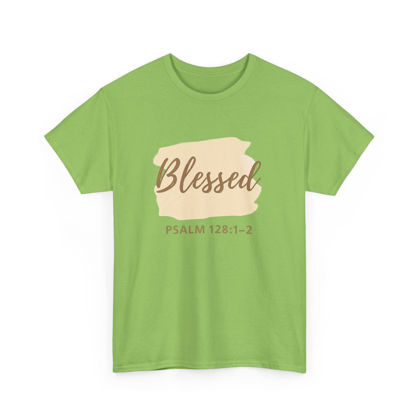Blessed Unisex Heavy Cotton Tee, Inspirational Shirt, Faith-Based Apparel, Christian Gift, Everyday Casual Wear