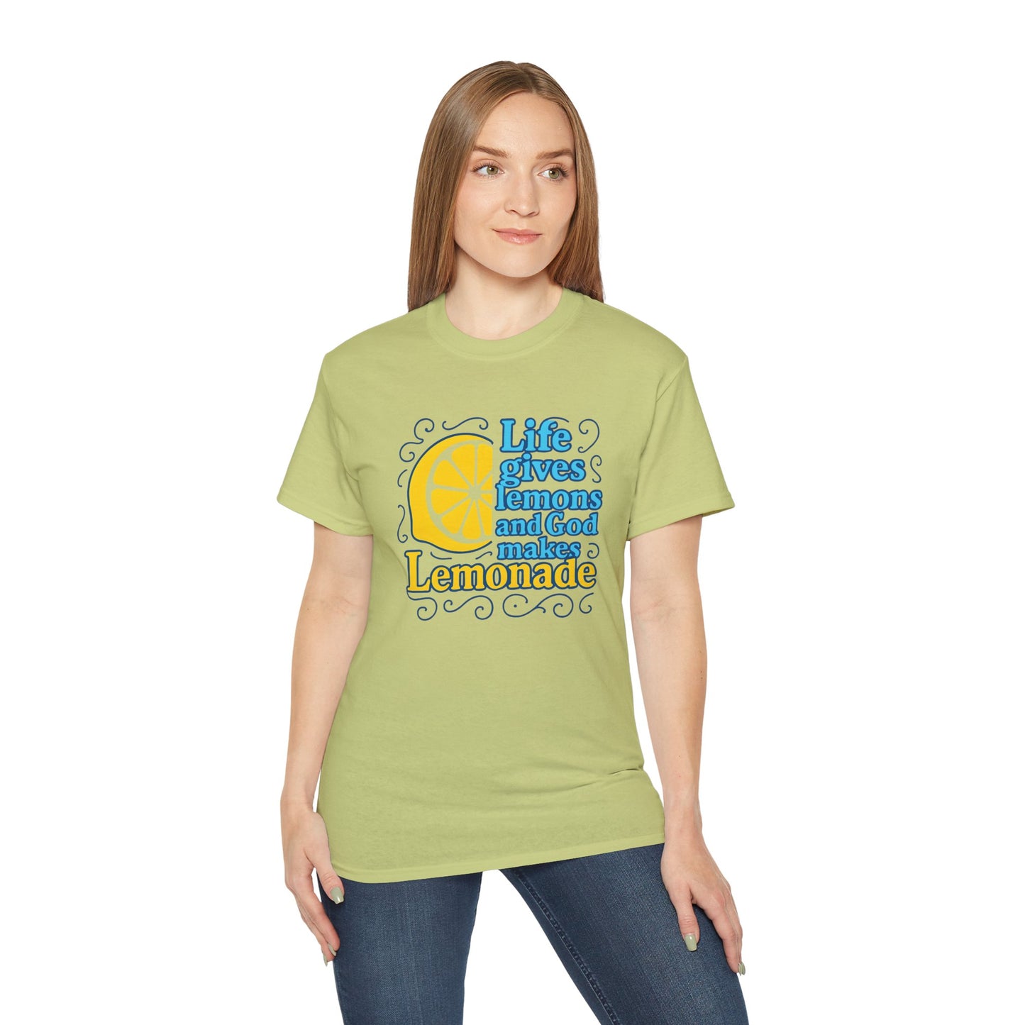 Life Gives Lemons Tee, Positive Quote T-Shirt, Unisex Cotton Shirt, Inspirational Gift, Casual Summer Wear, Lemonade Theme