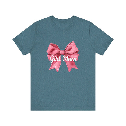 Cute Girl Mom T-Shirt | Unisex Jersey Tee for Moms, Mother's Day Gift, Family Matching Outfits, Birthday Present, Gift for Her