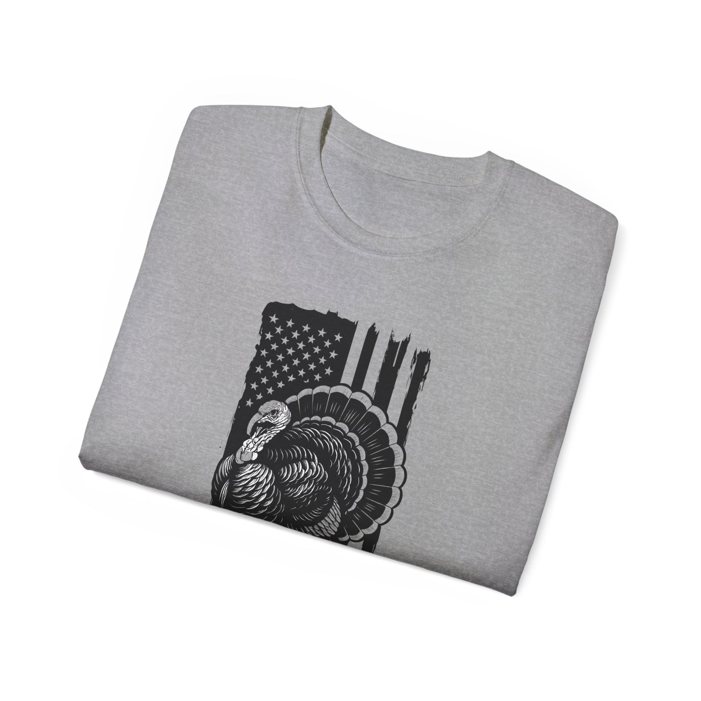 Thanksgiving Turkey Graphic Tee, Unisex Cotton T-Shirt for Holidays, Fall Wear, Family Gatherings, Thanksgiving Celebration, Casual Everyday