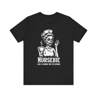 Funny Nurse Tee, Zombie Nurse Shirt, Gift for Healthcare Workers, Halloween Shirt, Nursing Student Gift