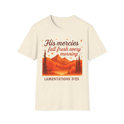 Inspirational Nature Graphic Tee, Bible Verse T-Shirt, Faith Apparel, Unisex Spiritual Shirt, Daily Motivation Top