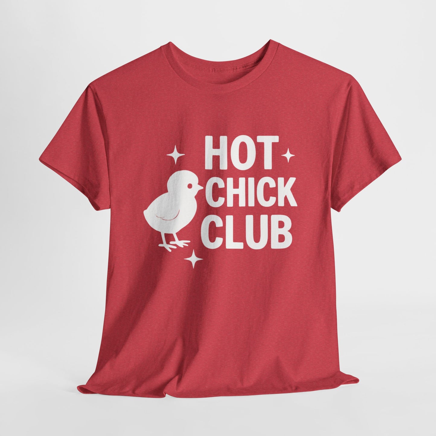 Hot Chick Club Unisex Heavy Cotton Tee, Fun Graphic T-Shirt for Trendy Women, Cute Casualwear, Perfect Gift for Chick Friends, Summer [...]