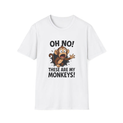Funny Monkey T-Shirt, Family Reunion Gift, Birthday Humor Shirt, Animal Lover Apparel, Casual Wardrobe Staple