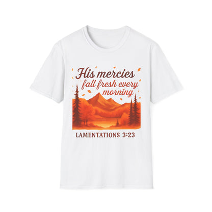 Inspirational Nature Graphic Tee, Bible Verse T-Shirt, Faith Apparel, Unisex Spiritual Shirt, Daily Motivation Top