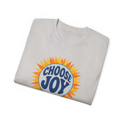 Choose Joy Unisex Ultra Cotton Tee, Positive Vibes Shirt, Motivational Tee, Gift for Friends, Casual Everyday Wear