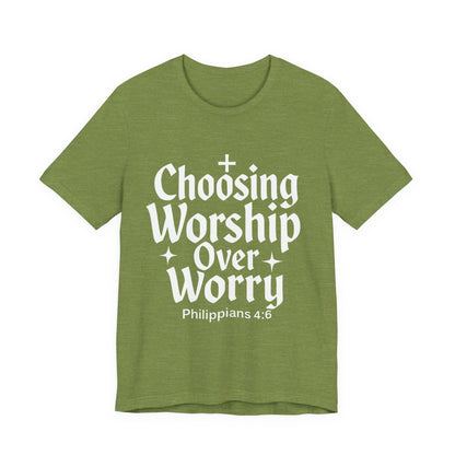Faith-Inspired Unisex Tee: Choosing Worship Over Worry, Christian Apparel, Inspirational Gift, Spiritual T-Shirt, Everyday Wear, Gift [...]