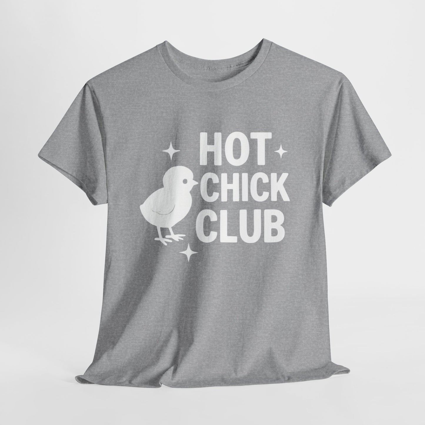 Hot Chick Club Unisex Heavy Cotton Tee, Fun Graphic T-Shirt for Trendy Women, Cute Casualwear, Perfect Gift for Chick Friends, Summer [...]