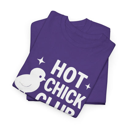 Hot Chick Club Unisex Heavy Cotton Tee, Fun Graphic T-Shirt for Trendy Women, Cute Casualwear, Perfect Gift for Chick Friends, Summer [...]