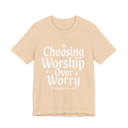 Faith-Inspired Unisex Tee: Choosing Worship Over Worry, Christian Apparel, Inspirational Gift, Spiritual T-Shirt, Everyday Wear, Gift [...]