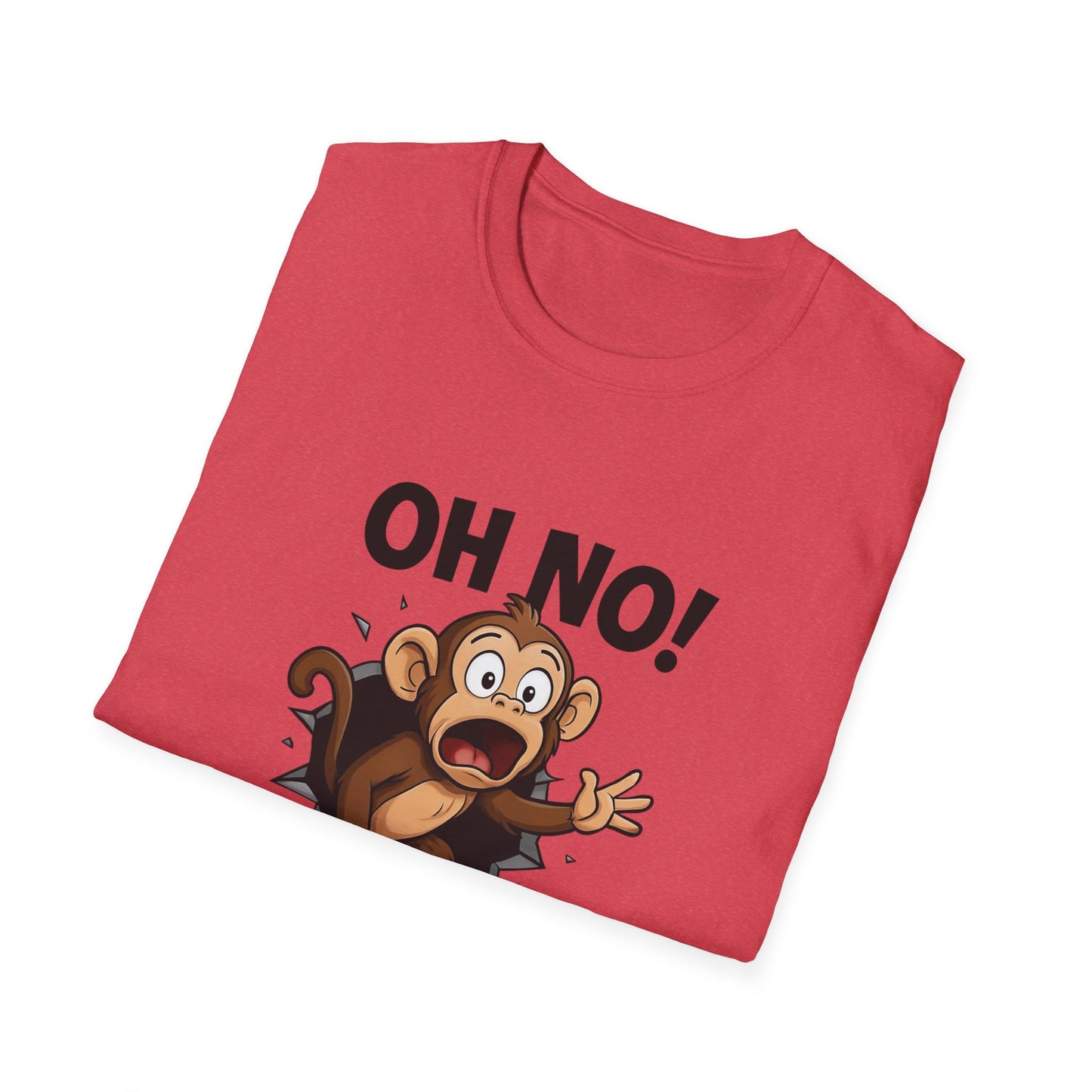 Funny Monkey T-Shirt, Family Reunion Gift, Birthday Humor Shirt, Animal Lover Apparel, Casual Wardrobe Staple
