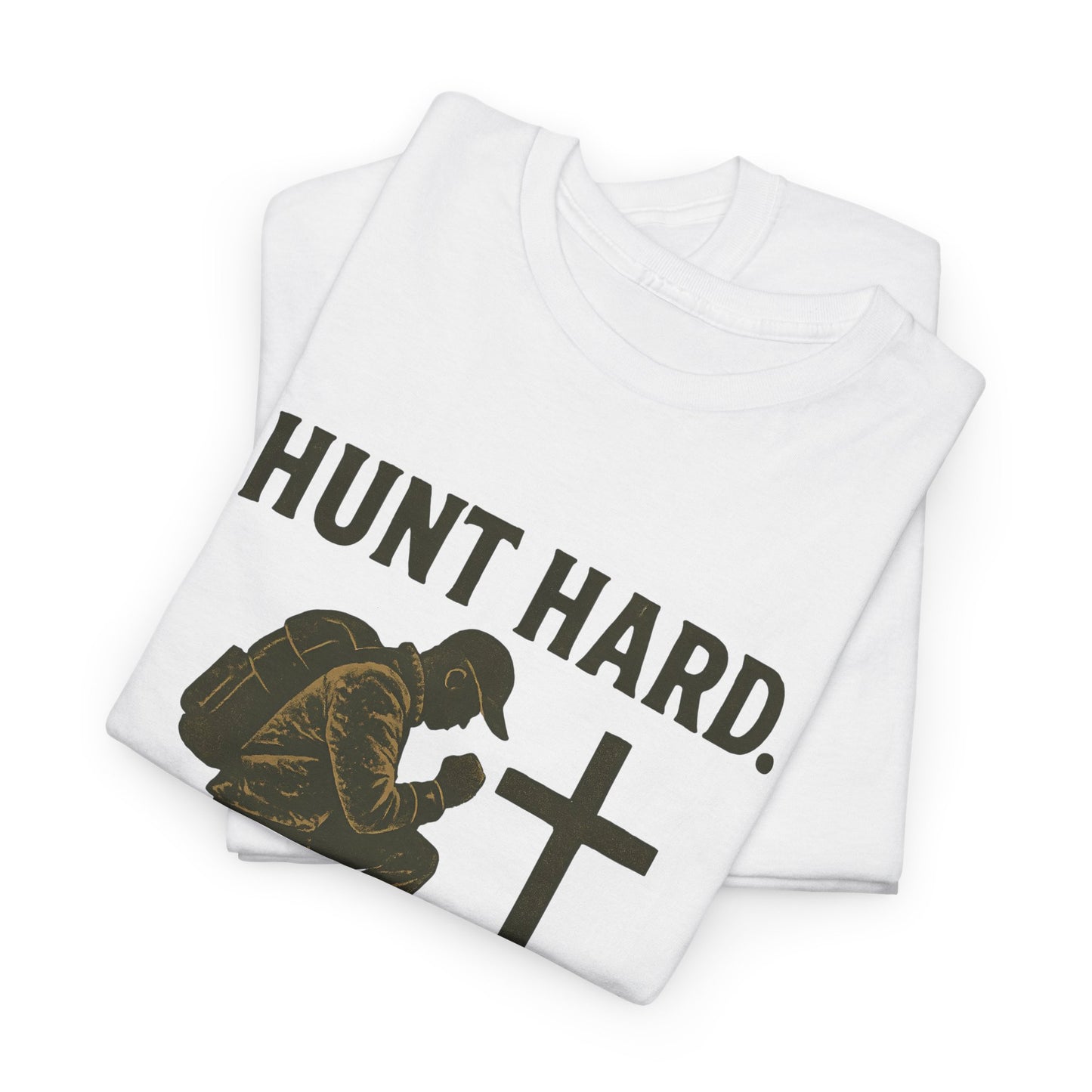 Hunting Inspirational Tee, Unisex Heavy Cotton Shirt, Gift for Hunters, Outdoor Apparel, Motivational T-Shirt