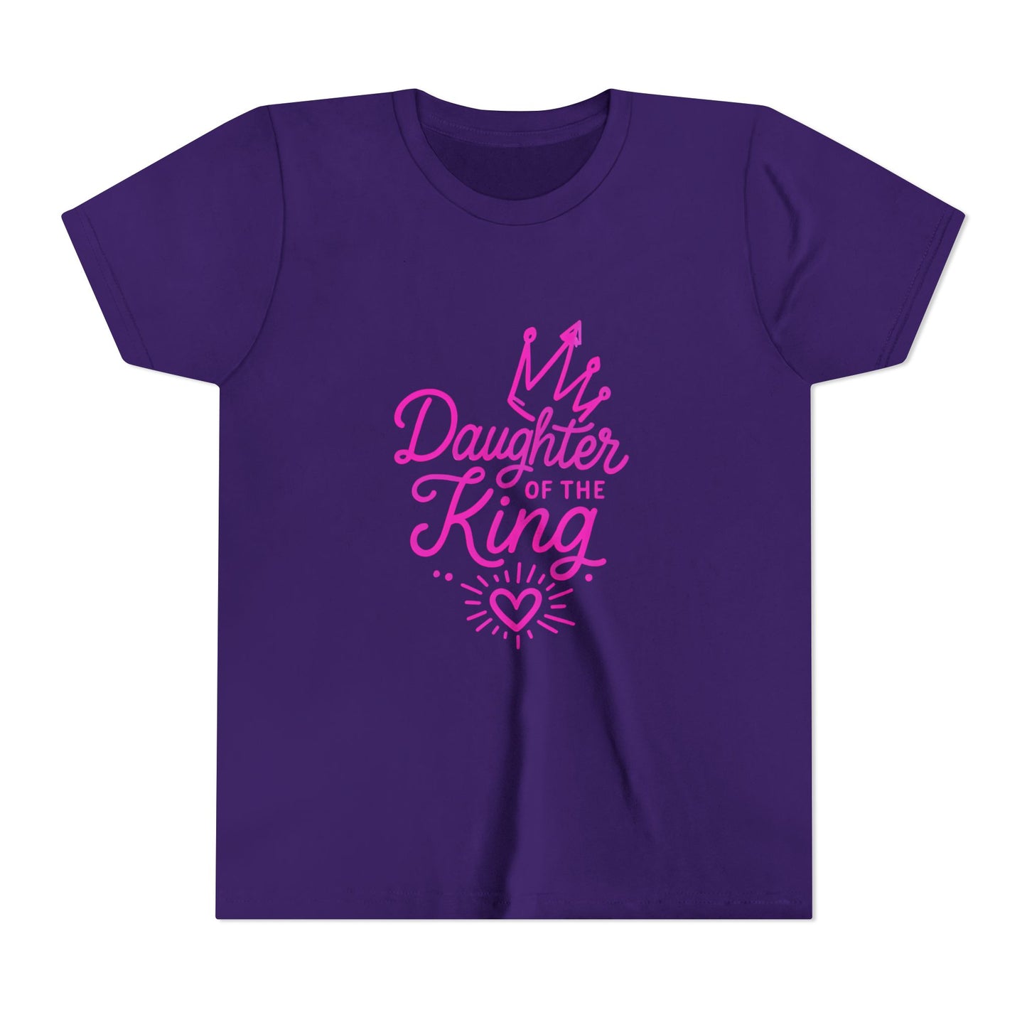 Daughter of the King Youth Tee, Faith Inspired T-Shirt, Christian Apparel for Kids, Birthday Gift, Scripture Tee, Encouraging Youth Shirt