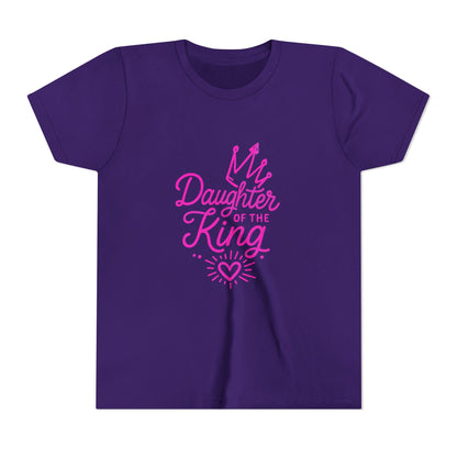 Daughter of the King Youth Tee, Faith Inspired T-Shirt, Christian Apparel for Kids, Birthday Gift, Scripture Tee, Encouraging Youth Shirt