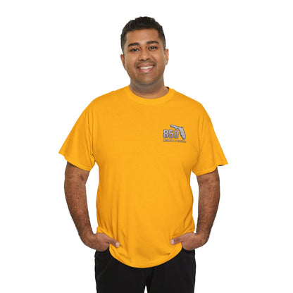 Custom Unisex Heavy Cotton Tee with Business Logo, Perfect for Workwear, Gift for Contractors, Promotional Use, Branding, Florida Services