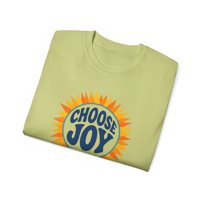 Choose Joy Unisex Ultra Cotton Tee, Positive Vibes Shirt, Motivational Tee, Gift for Friends, Casual Everyday Wear
