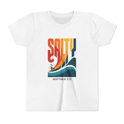 Salty Youth Short Sleeve Tee | Surf Style, Christian Tees, Beach Wear, Summer Fun, Youth Apparel