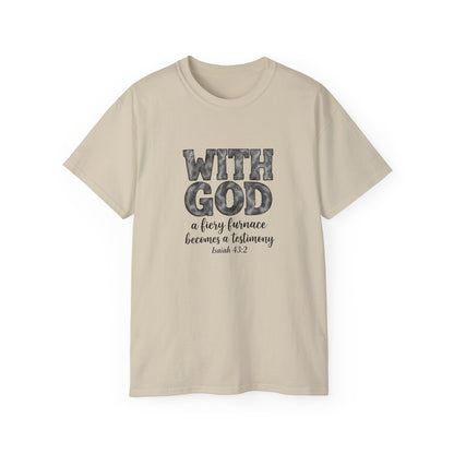 Inspirational Faith Tee, Motivational T-Shirt, Unisex Christian Shirt, Casual Everyday Wear, Gift for Believers, Bible Verse Apparel