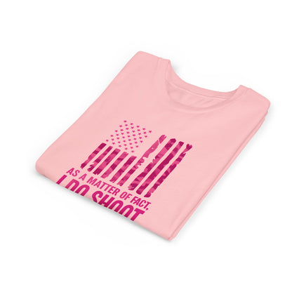 Patriotic Youth Tee: Empowering Short Sleeve T-Shirt for Girls, Perfect for Independence Day, Fun, Sporty, Family Events, Gift Ideas