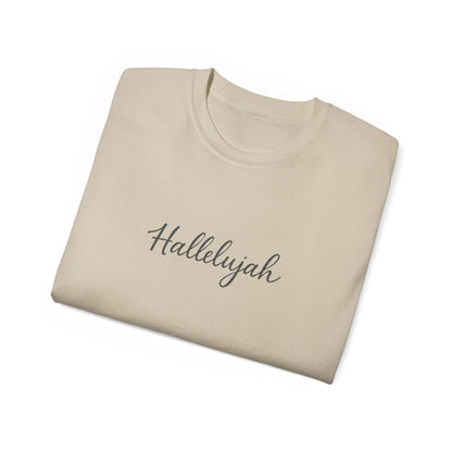 Hallelujah Unisex Ultra Cotton Tee - Casual Graphic Shirt, Faith-Based Apparel, Gifts for Christian Friends, Spring Fashion, [...]