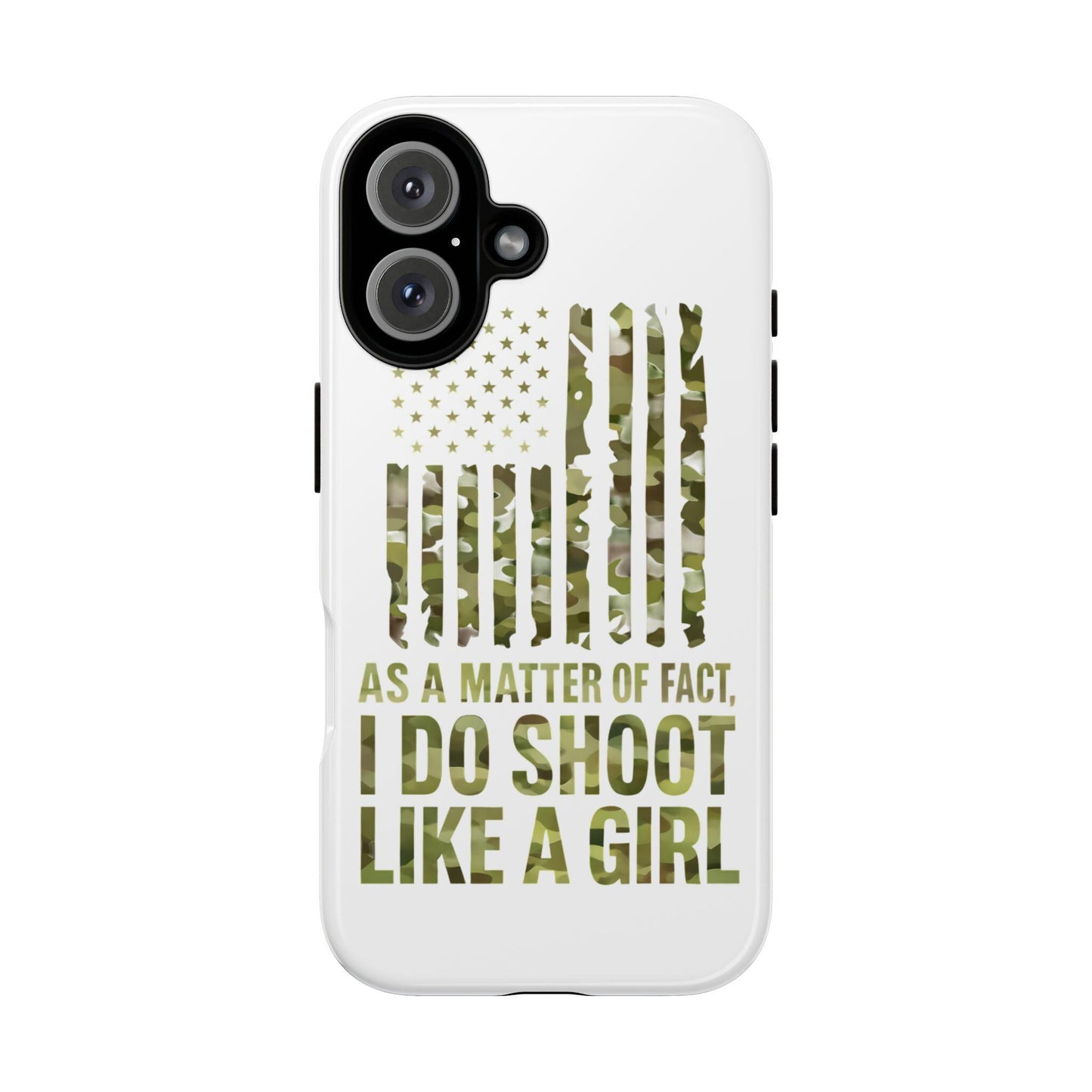 Tough Cases: Camouflage Phone Case, Patriotic Gift, Women's Empowerment, Outdoor Lover, Military Mom, Shooting Sports