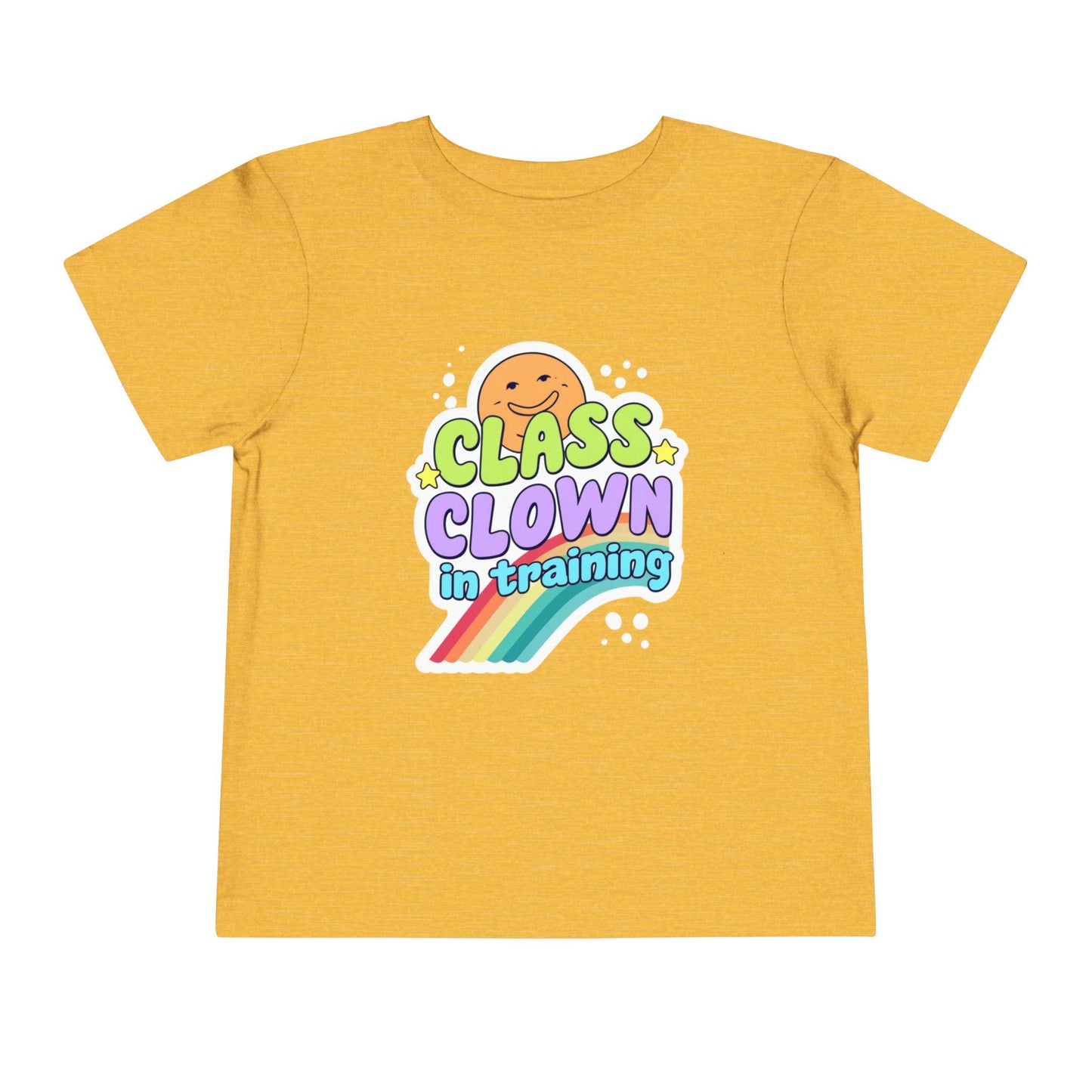 Class Clown Toddler Tee, Funny Kids Shirt, Playful Gift, Birthday Outfit, Rainbow Tee for Toddlers, Fun Summer Top