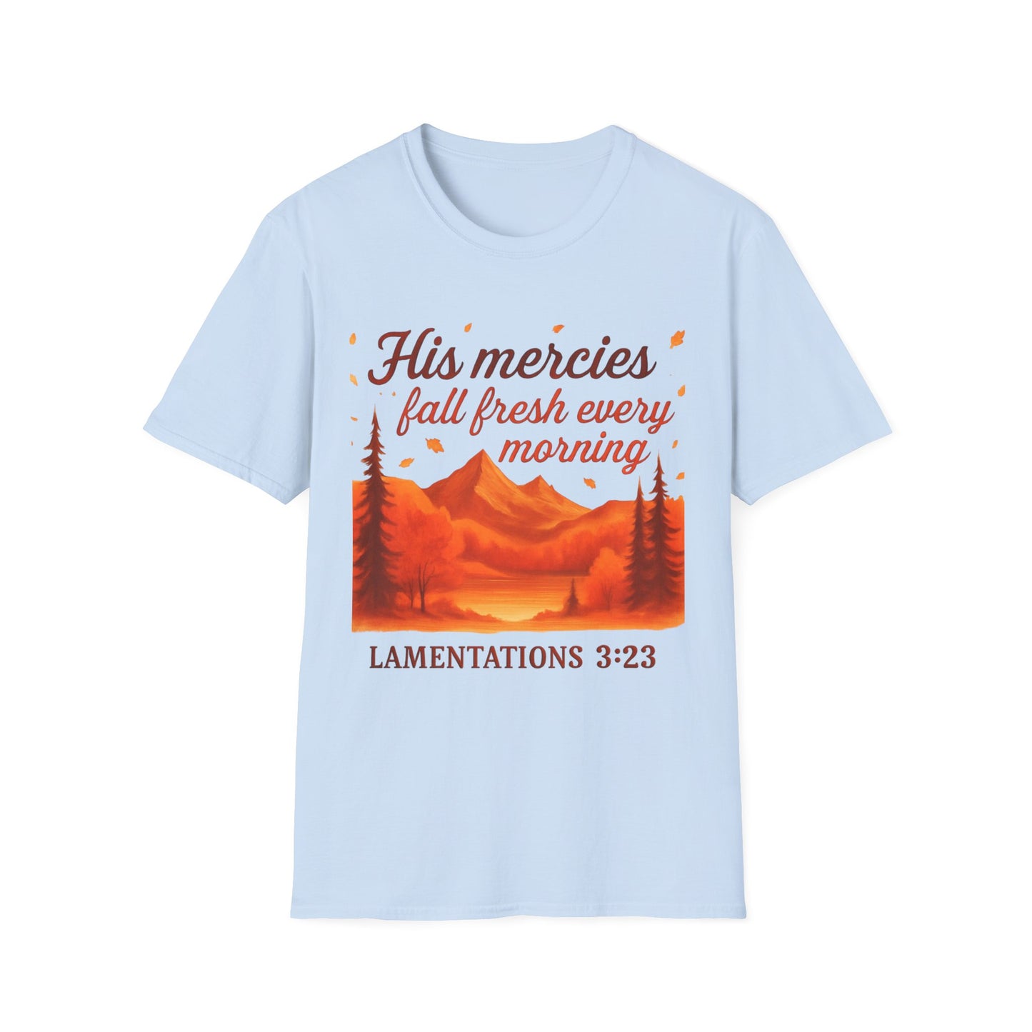 Inspirational Nature Graphic Tee, Bible Verse T-Shirt, Faith Apparel, Unisex Spiritual Shirt, Daily Motivation Top