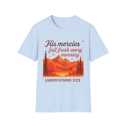 Inspirational Nature Graphic Tee, Bible Verse T-Shirt, Faith Apparel, Unisex Spiritual Shirt, Daily Motivation Top