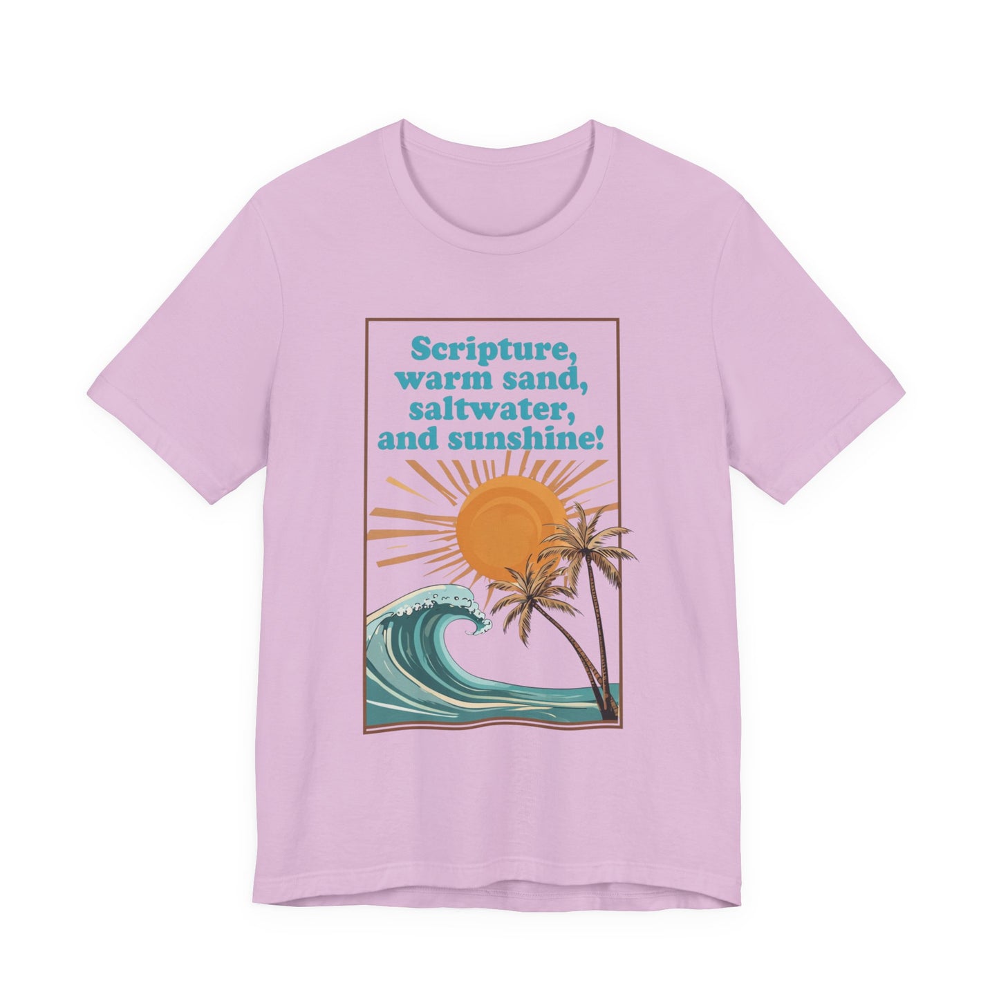 Beach Vibes Tee, Scripture T-Shirt, Summer Graphic Tee, Casual Beachwear, Vacation Outfit, Gift for Ocean Lovers