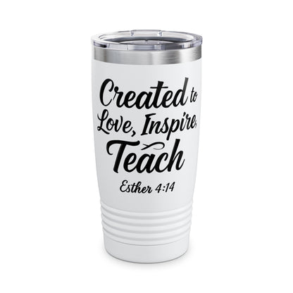 Inspirational Travel Tumbler with Scripture, Daily Motivation Mug, Perfect Gift for Teachers, Bible Verse Drinkware, 20oz Tumbler