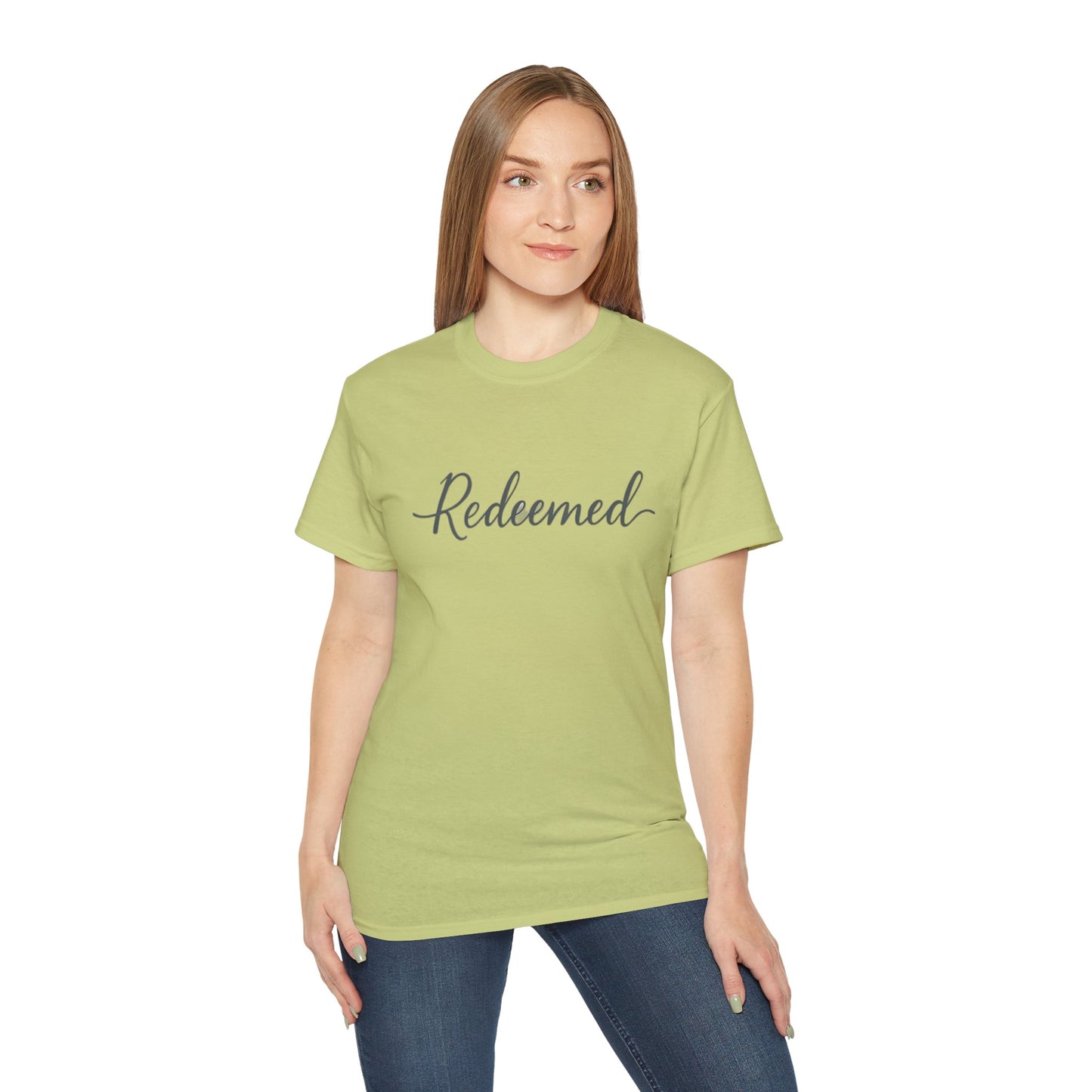 Redeemed Unisex Ultra Cotton Tee, Inspirational Shirt, Faith-Based Apparel, Christian Clothing, Everyday Casual Wear