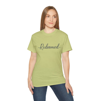 Redeemed Unisex Ultra Cotton Tee, Inspirational Shirt, Faith-Based Apparel, Christian Clothing, Everyday Casual Wear