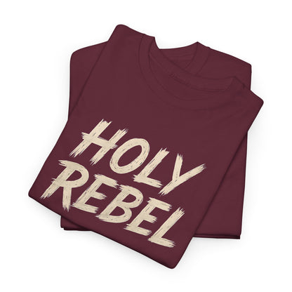 Holy Rebel Unisex Heavy Cotton Tee, Inspirational Christian T-Shirt, Unique Gift for Rebels, Faith-Based Apparel, Motivational Quote [...]