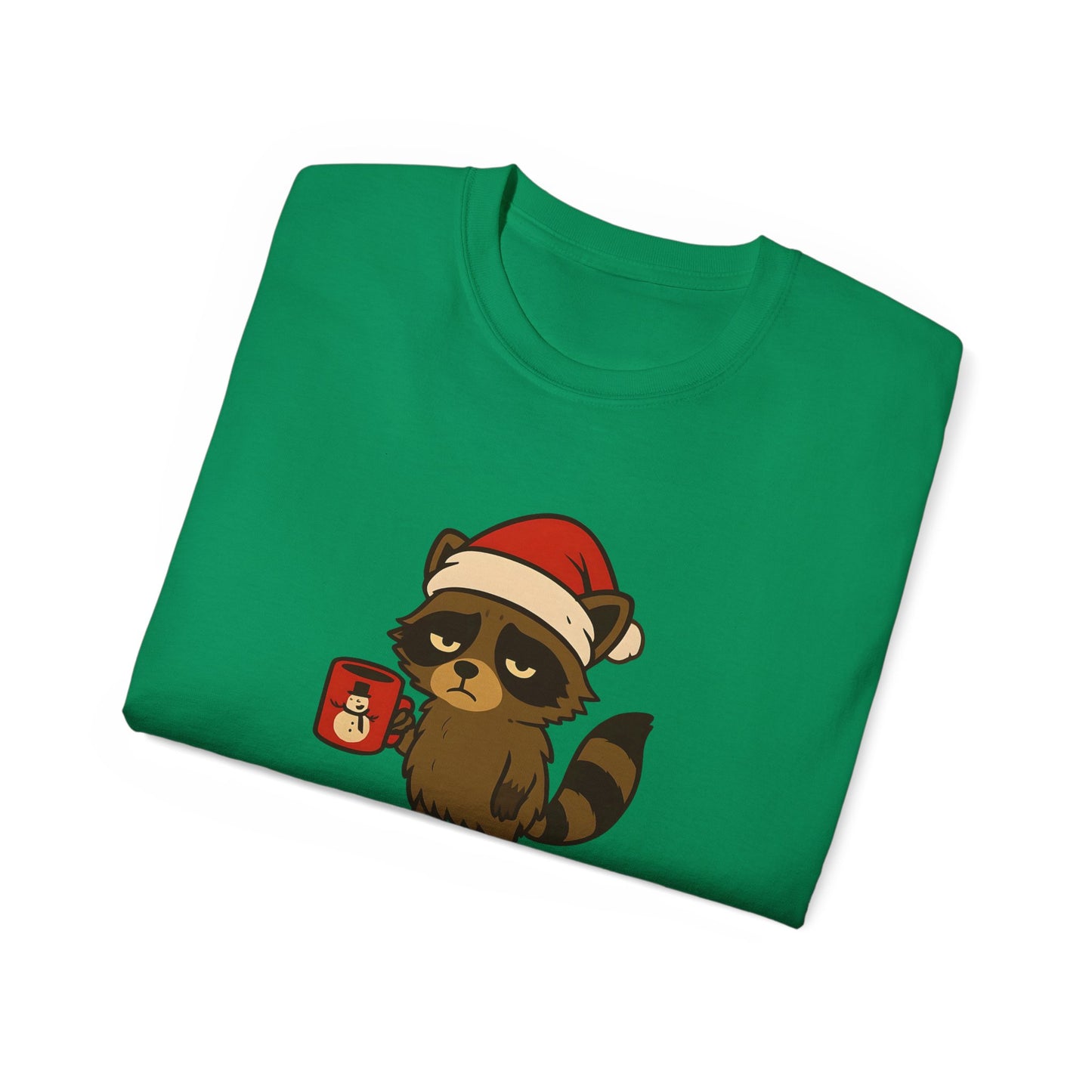 Christmas Raccoon Tee — "Probably just going to jingle part of the way" Holiday T-Shirt