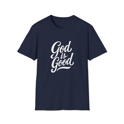 God is Good Graphic Tee | Unisex Softstyle T-Shirt | Faith-Based Apparel for Everyday Wear, Gift for Believers, Inspirational Fashion