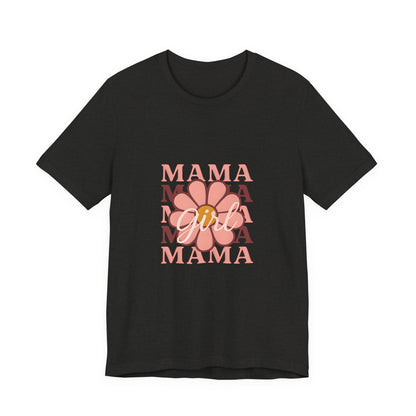 Chic Mama Graphic Tee, Floral Shirt for Moms, Mother's Day Gift, Casual Wear, Trendy Outfit, Birthday Present