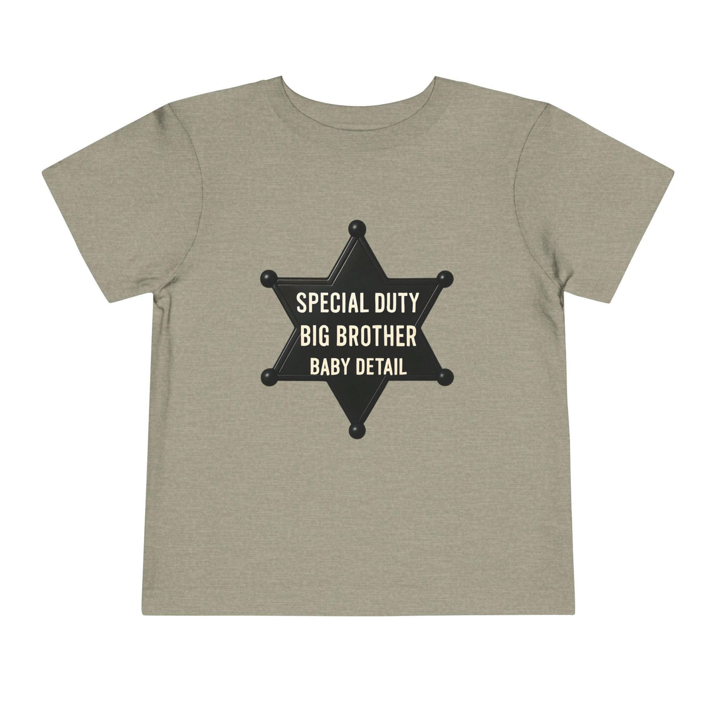 Big Brother Toddler Tee, Special Duty Sheriff Shirt, Kids Birthday Gift, Baby Announcement Outfit, Fun Family Tee