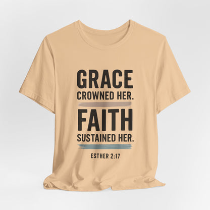 Faith and Grace Inspirational Tee, Bible Verse Shirt, Motivational T-Shirt, Christian Apparel, Religious Gift, Unisex Graphic Tee