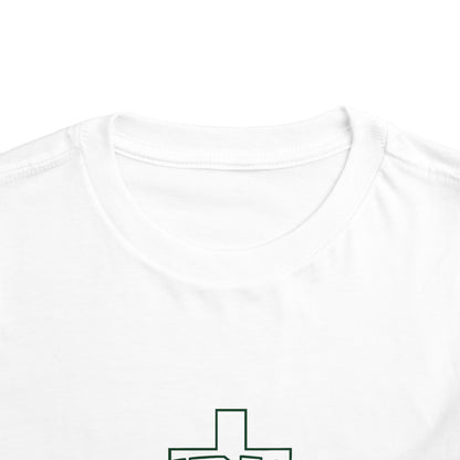 Toddler Christmas Tee — ‘CHRISTMAS’ Cross Holiday Shirt