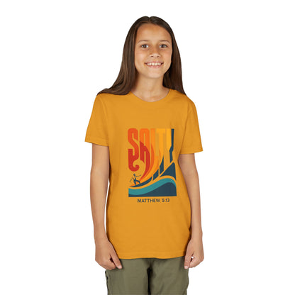 Salty Youth Short Sleeve Tee | Surf Style, Christian Tees, Beach Wear, Summer Fun, Youth Apparel