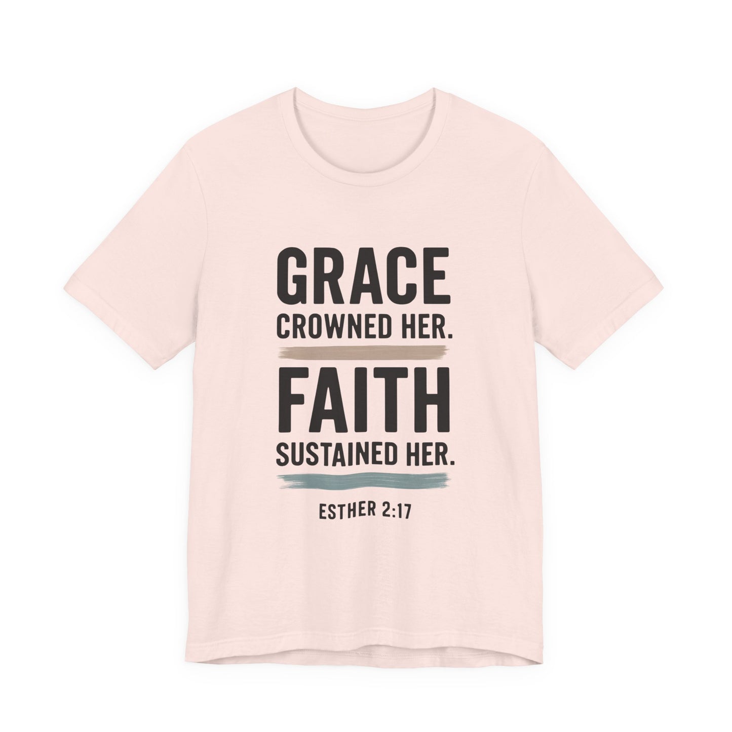 Faith and Grace Inspirational Tee, Bible Verse Shirt, Motivational T-Shirt, Christian Apparel, Religious Gift, Unisex Graphic Tee