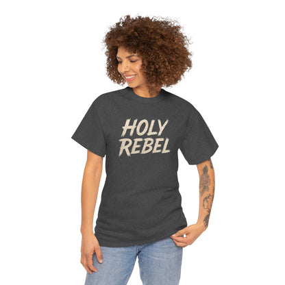 Holy Rebel Unisex Heavy Cotton Tee, Inspirational Christian T-Shirt, Unique Gift for Rebels, Faith-Based Apparel, Motivational Quote [...]