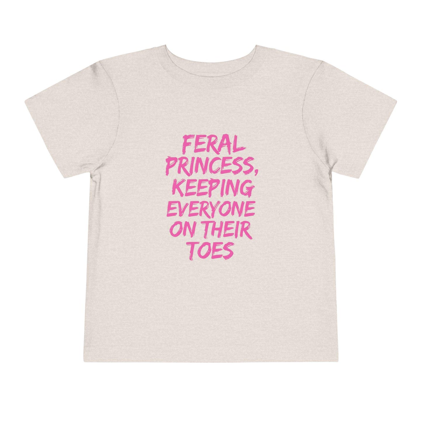 Feral Princess Toddler Tee, Funny Kids Shirt, Birthday Gift, Playtime Outfit, Toddler Fashion, Gift for Little Girls